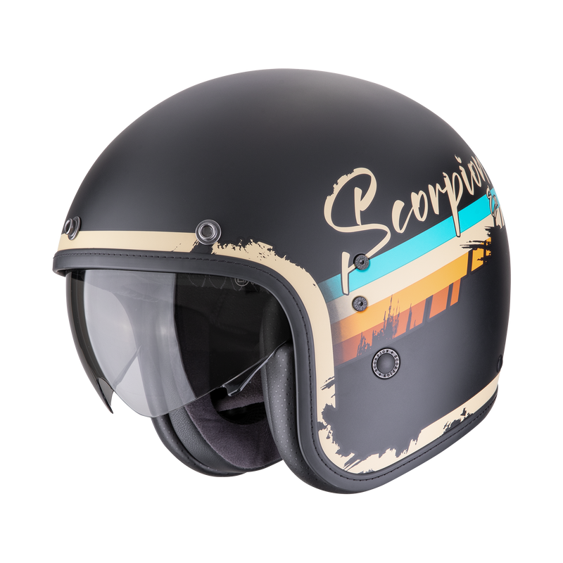 Casco SCORPION BELFAST EVO Adonis Matt Black-Beige