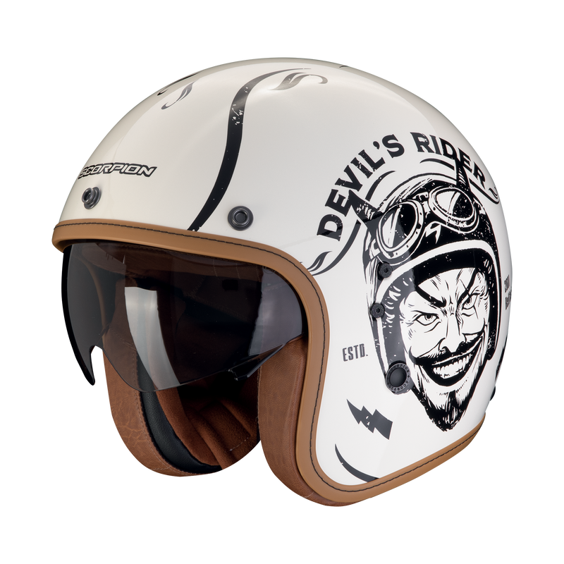 Casco SCORPION BELFAST EVO Romeo Cream-Black