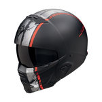 Casco SCORPION EXO-COMBAT II Lord Matt Black-Red