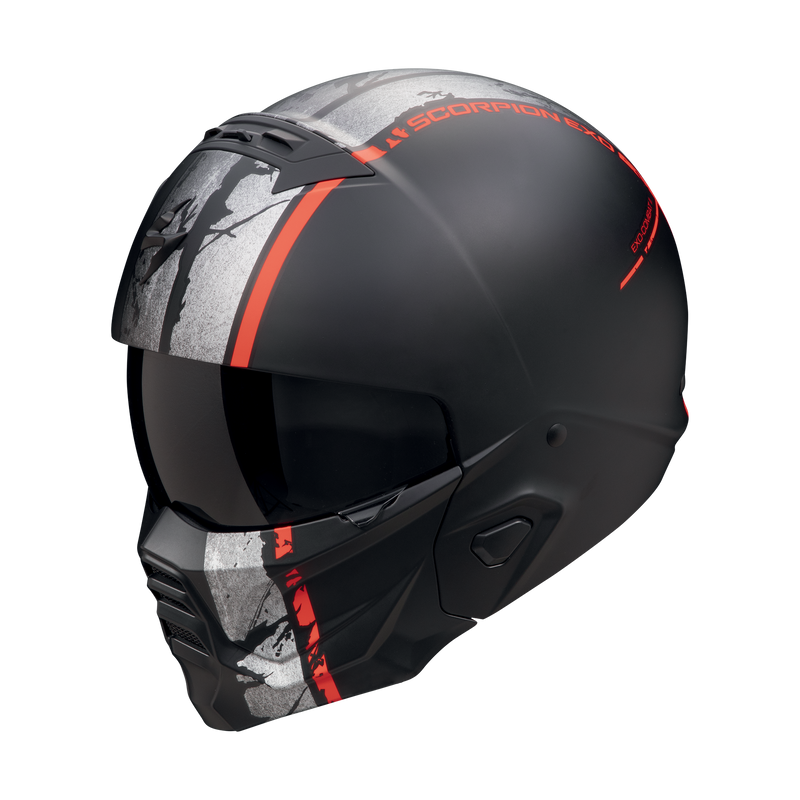 Casco SCORPION EXO-COMBAT II Lord Matt Black-Red