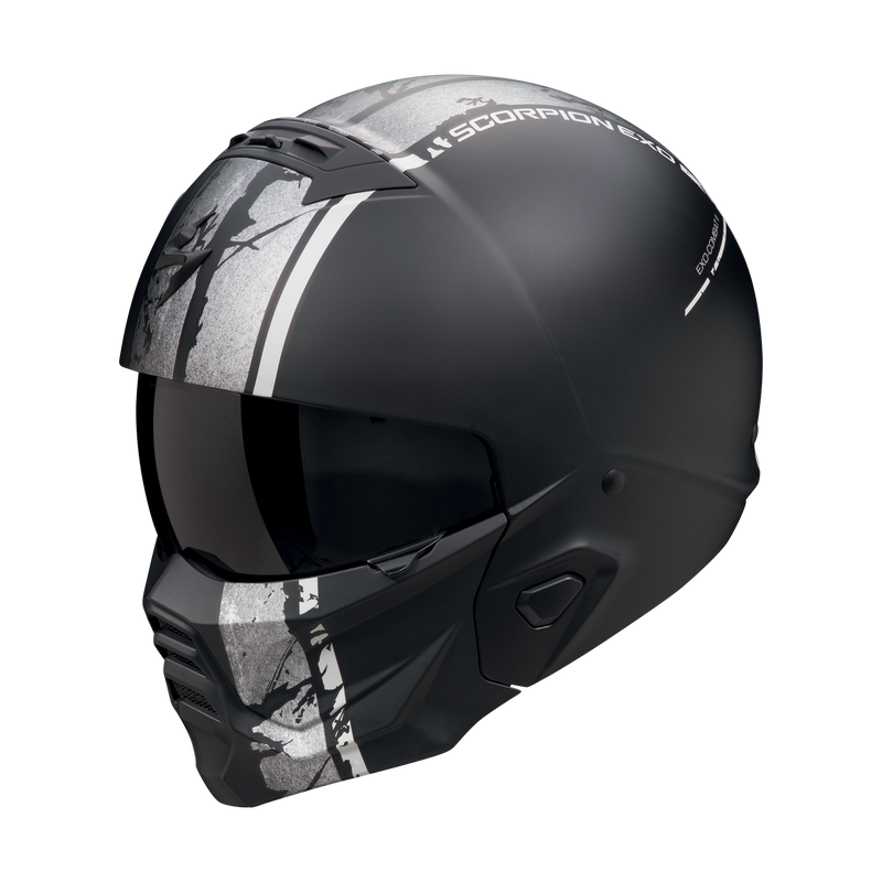 Casco SCORPION EXO-COMBAT II Lord Matt Black-Silver