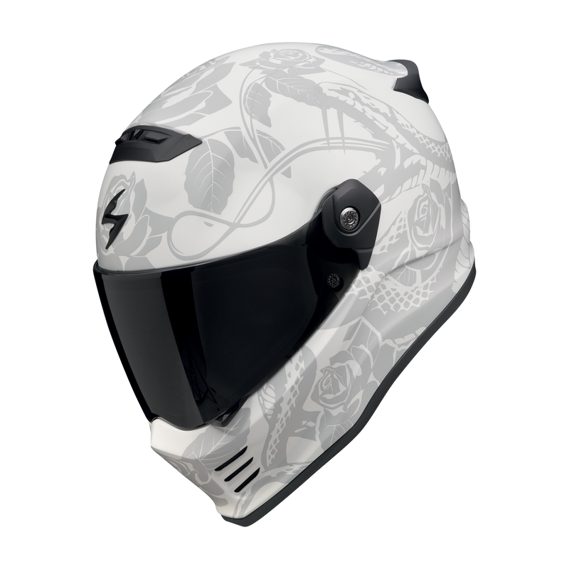 Casco SCORPION CONVERT FX Dragon Matt Light Grey-Silver