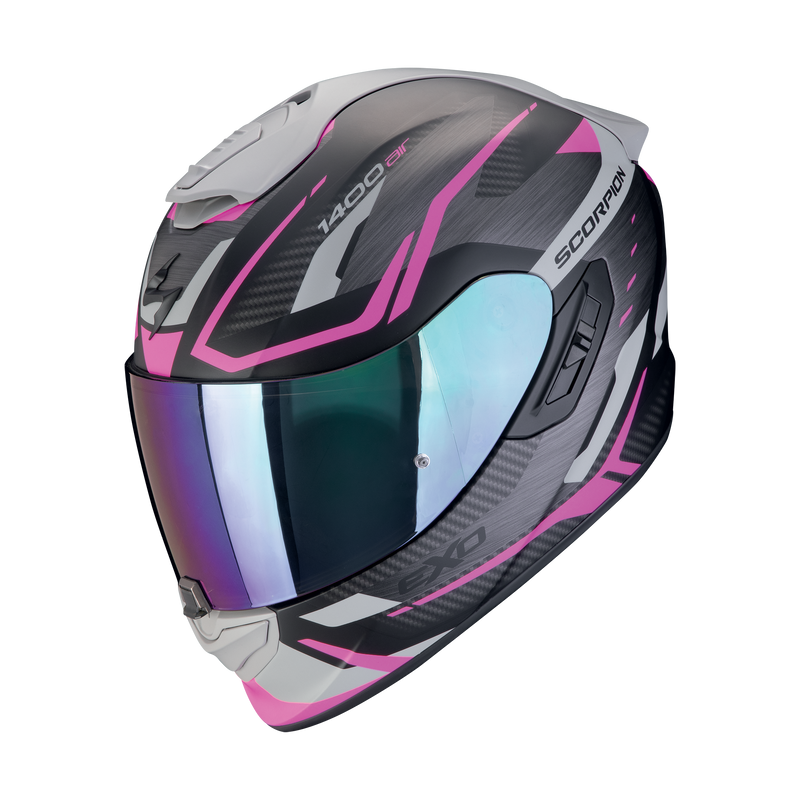 Casco SCORPION EXO-1400 EVO II Air Accord Matt Black-Pink