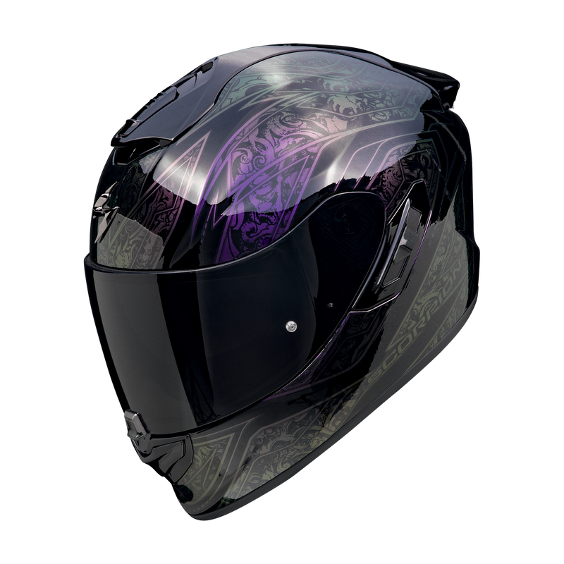 Casco SCORPION EXO-1400 EVO II Air Fantasy Black-Chameleon