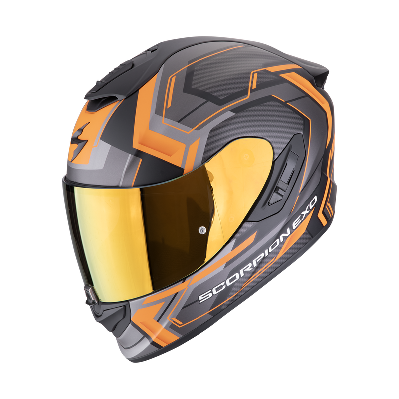 Casco SCORPION EXO-1400 EVO II Air Linart Matt Black-Orange