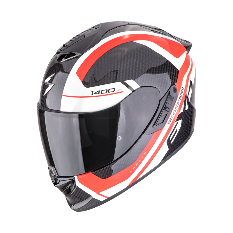 Casco SCORPION EXO-1400 EVO II Carbon Air Enko Black-Red-White