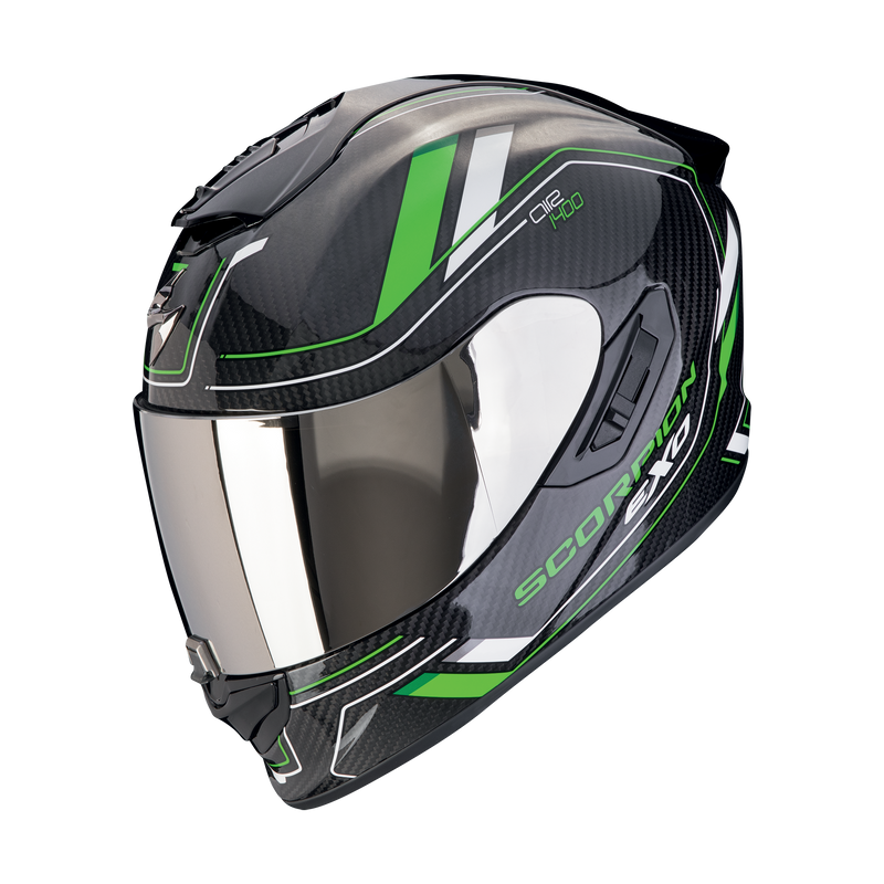 Casco SCORPION EXO-1400 EVO II Carbon Air Mirage Black-Green