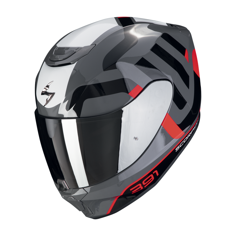 Casco SCORPION EXO-391 Arok Grey-Red-Black