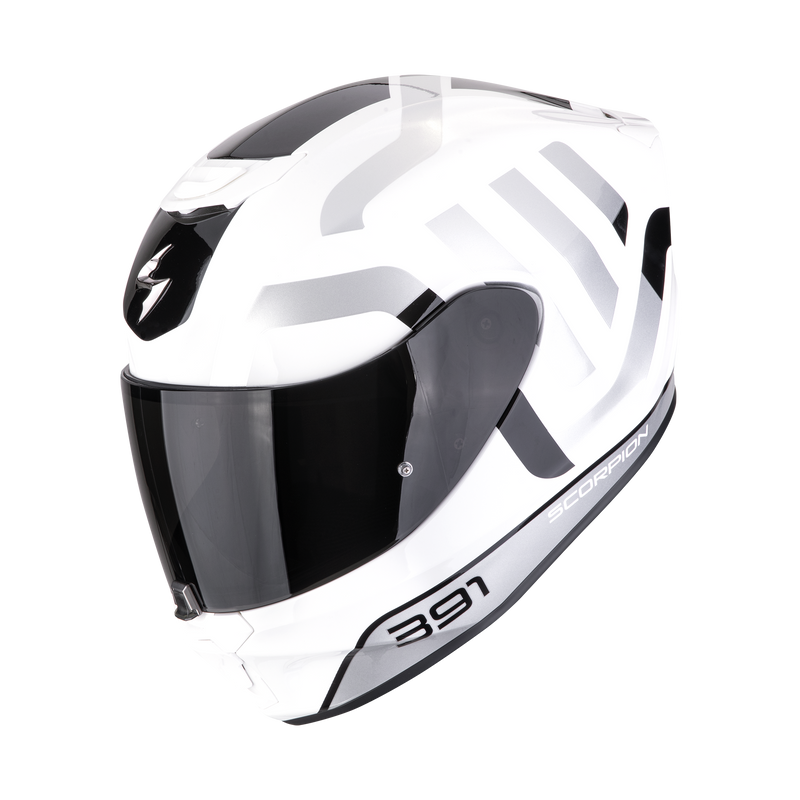 Casco SCORPION EXO-391 Arok White-Black-Silver