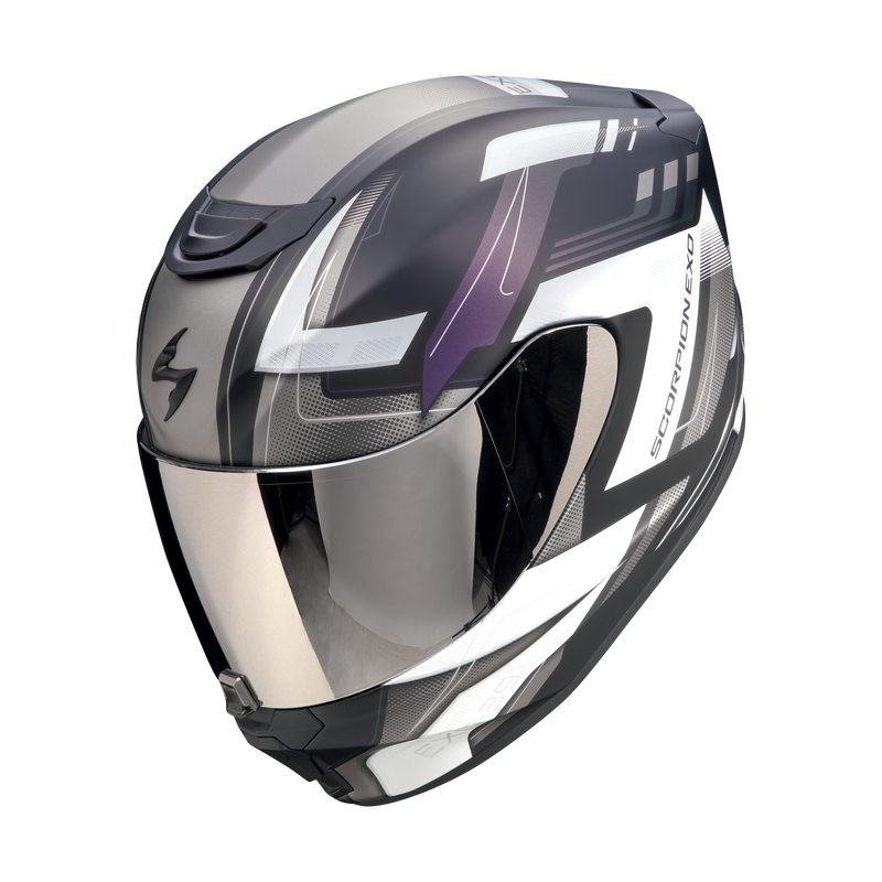 Casco SCORPION EXO-391 Captor Matt Black-Chameleon