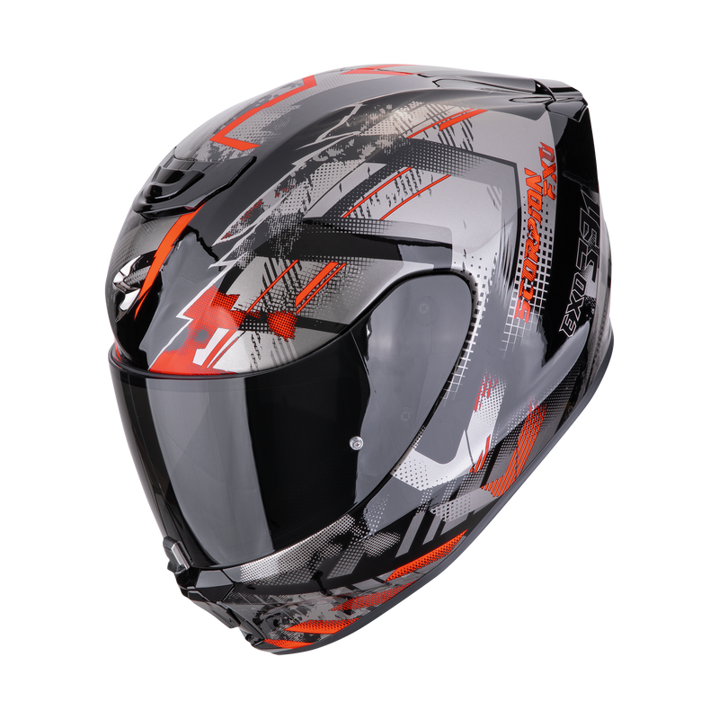 Casco SCORPION EXO-391 Clutter Black-Red