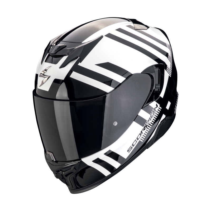 Casco SCORPION EXO-520 EVO Air Banshee Pearl White-Black