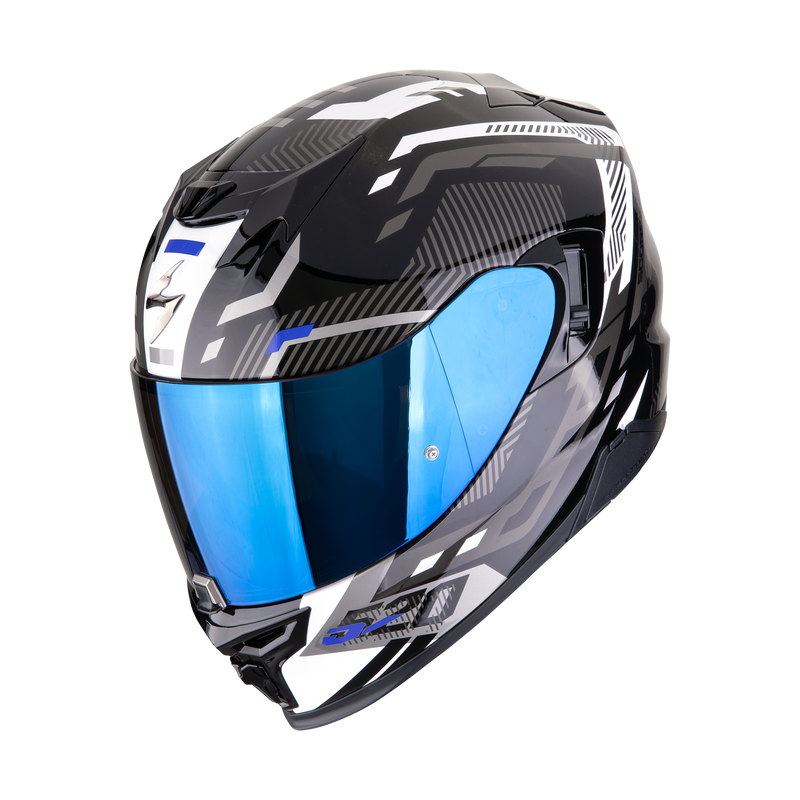 Casco SCORPION EXO-520 EVO Air Ranka Black-White-Blue