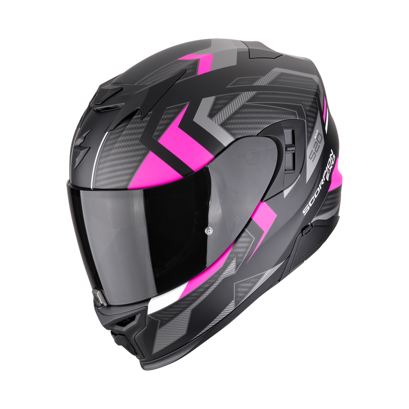 Casco SCORPION EXO-520 EVO Air Sensus Matt Black-Pink