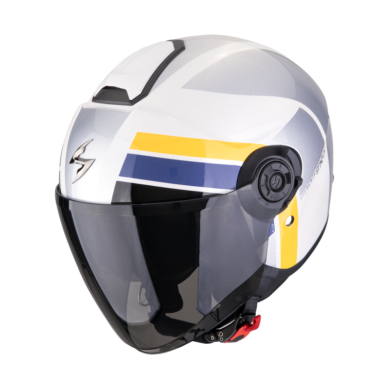 Casco SCORPION EXO-CITY II Blur White-Silver-Yellow