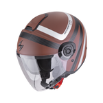 Casco SCORPION EXO-CITY II Riva Matt Brown-Silver