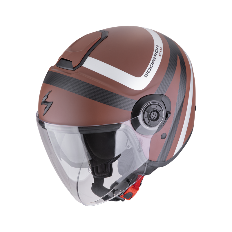 Casco SCORPION EXO-CITY II Riva Matt Brown-Silver