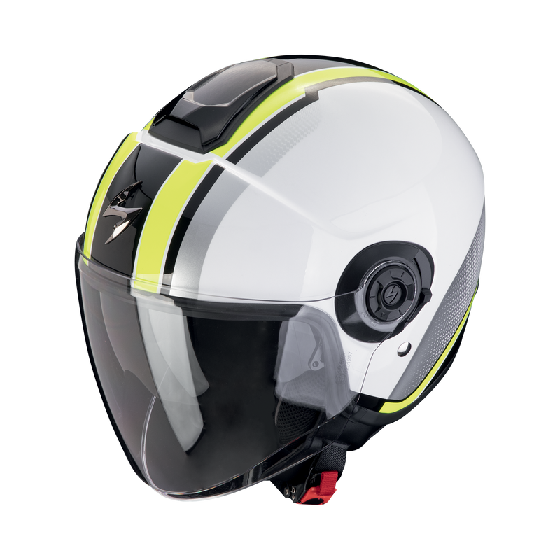 Casco SCORPION EXO-CITY II Vel White-Neon Yellow