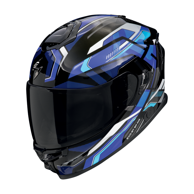 Casco SCORPION EXO-GT SP Air Augusta Black-Grey-Blue