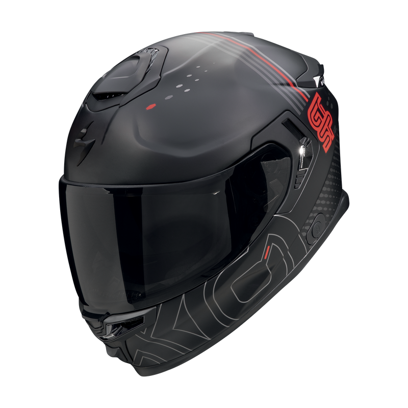 Casco SCORPION EXO-GT SP Air Techlane Matt Black-Grey-Red