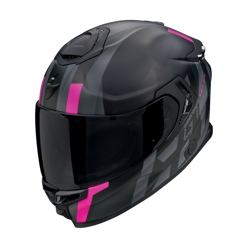 Casco SCORPION EXO-GT SP Air Touradven Matt Black-Pink