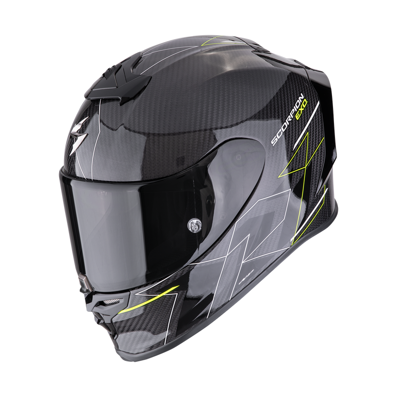 Casco SCORPION EXO-R1 EVO Carbon Air Cynergy Black-Neon Yellow