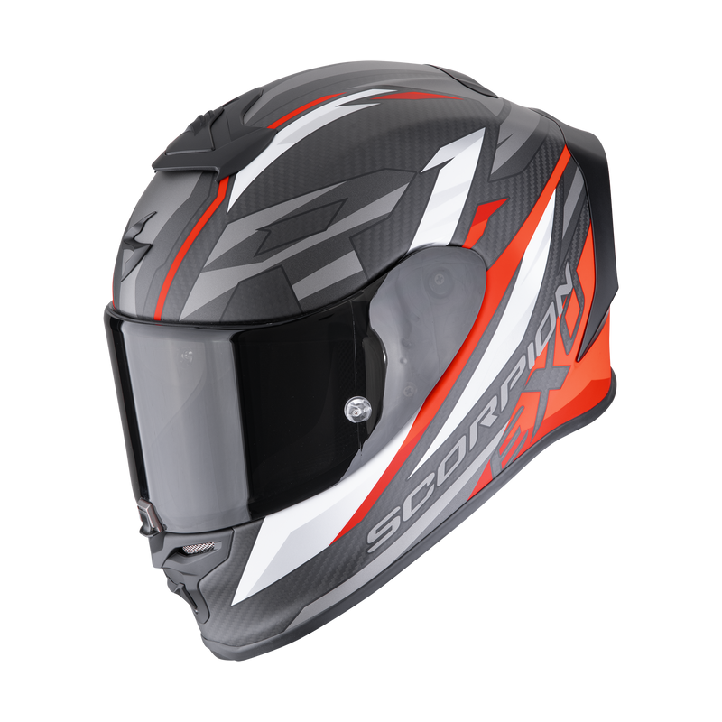 Casco SCORPION EXO-R1 EVO Carbon Air Runner Matt Black-Red