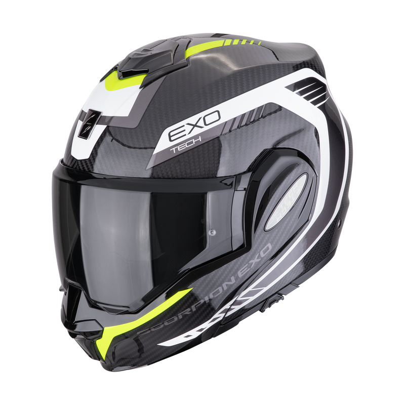 Casco SCORPION EXO-TECH EVO Carbon Cosy Black-Neon Yellow