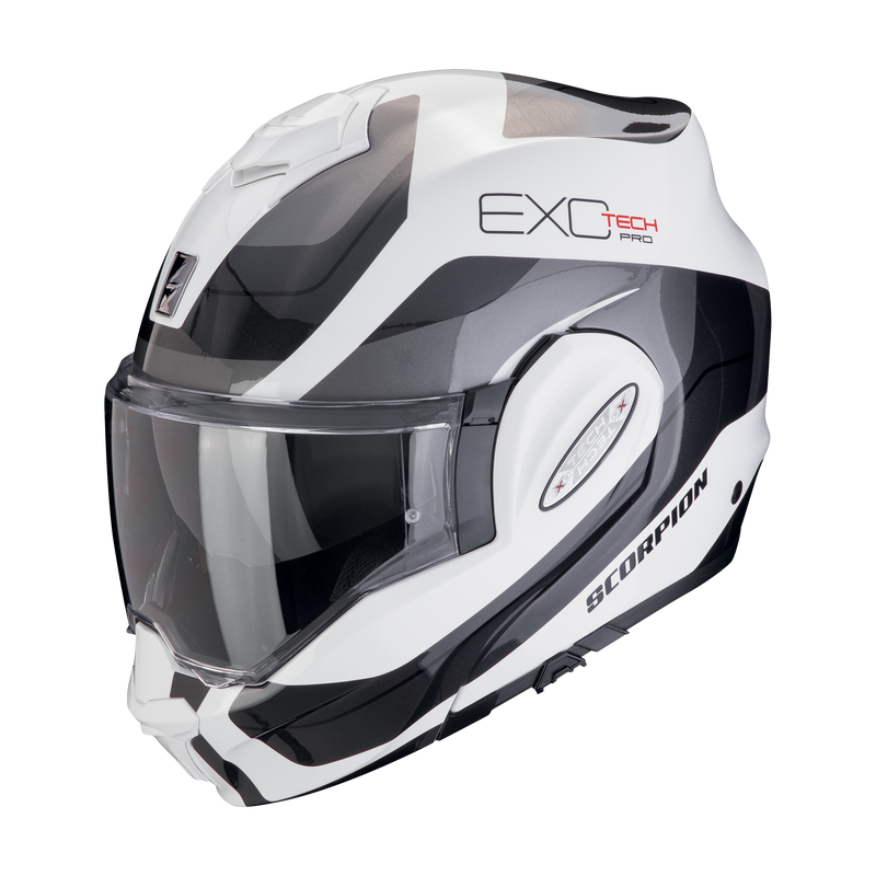 Casco SCORPION EXO-TECH EVO PRO Commuta White-Silver