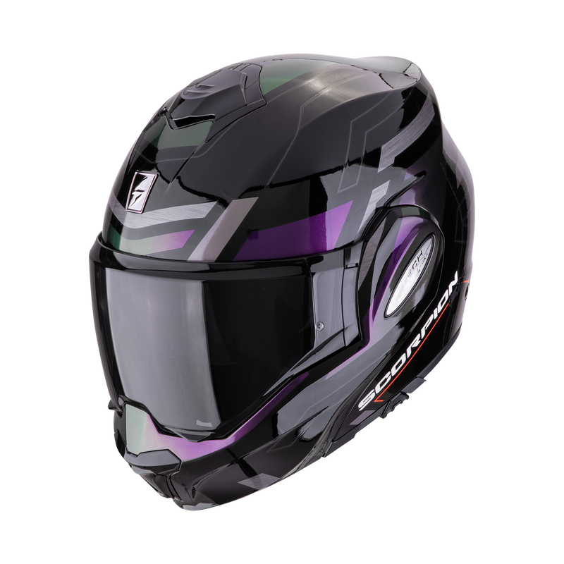 Casco SCORPION EXO-TECH EVO Conquer Black-Chameleon