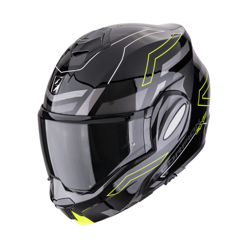 Casco SCORPION EXO-TECH EVO Conquer Black-Neon Yellow