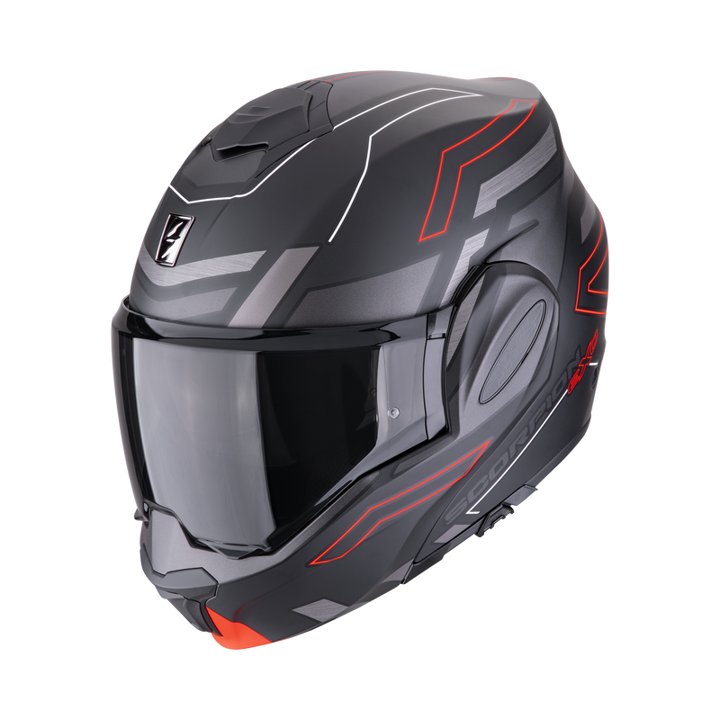 Casco SCORPION EXO-TECH EVO Conquer Matt Black-Red