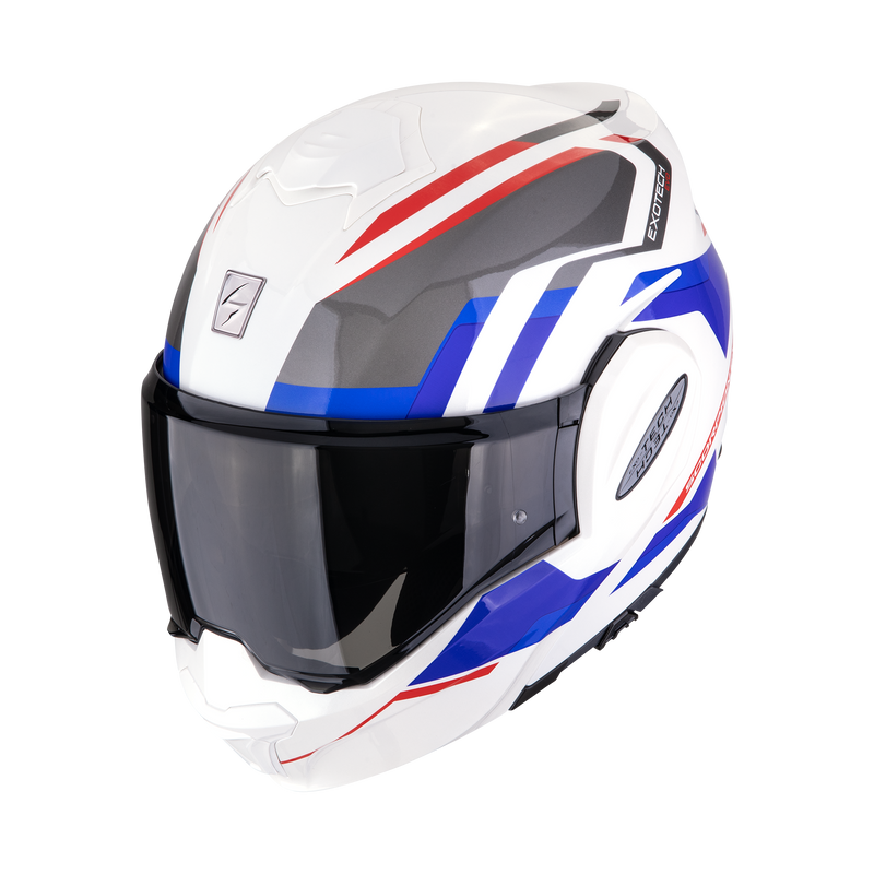 Casco SCORPION EXO-TECH EVO Furio White-Red-Blue