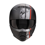 Casco SCORPION EXO-COMBAT II Lord Matt Black-Red