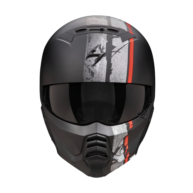 Casco SCORPION EXO-COMBAT II Lord Matt Black-Red