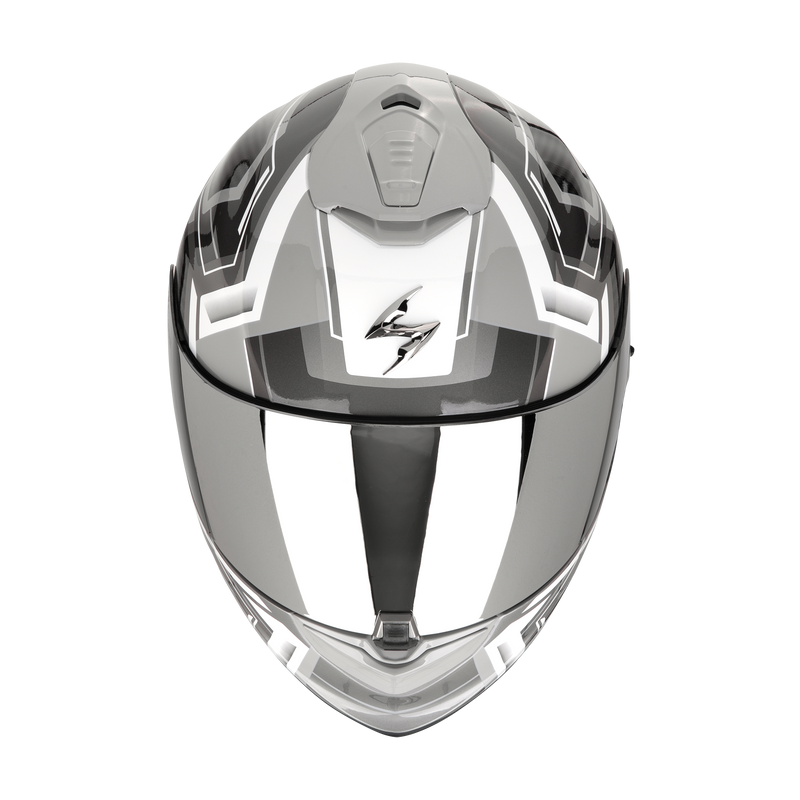 Casco SCORPION EXO-1400 EVO II Air Linart Grey-White