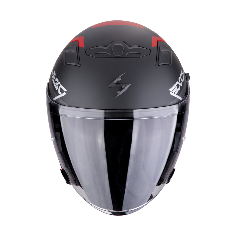 Casco SCORPION EXO-230 Band Matt Black-Red-Silver