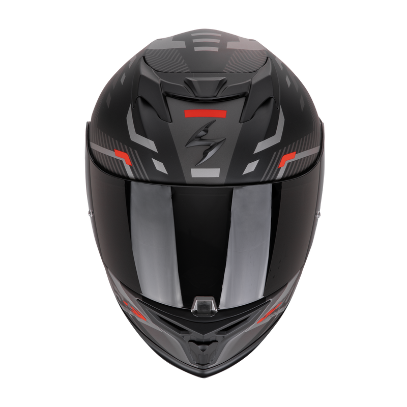 Casco SCORPION EXO-520 EVO Air Ranka Matt Black-Silver-Red