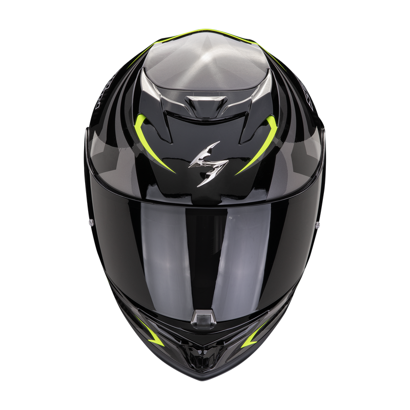 Casco SCORPION EXO-520 EVO Air Terra Black-Silver-Neon Yellow