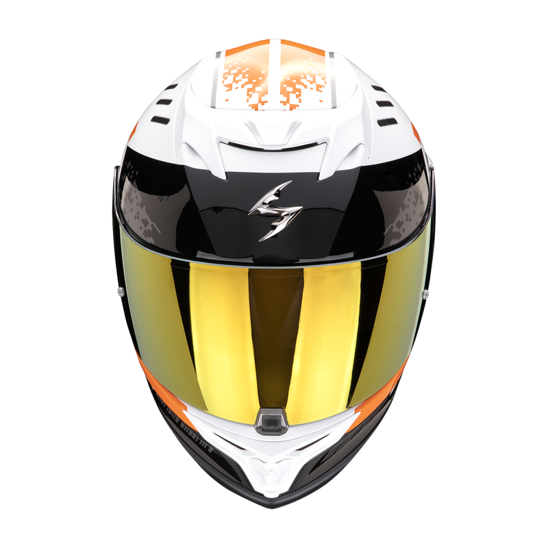 Casco SCORPION EXO-520 EVO Air Titan White-Orange