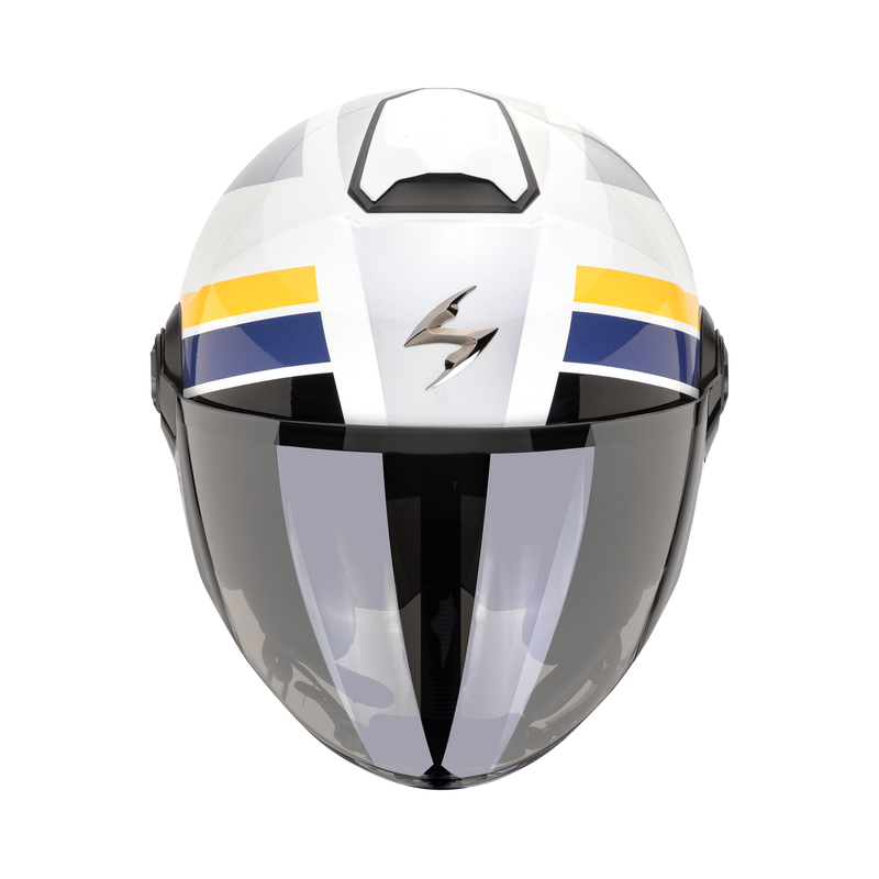 Casco SCORPION EXO-CITY II Blur White-Silver-Yellow