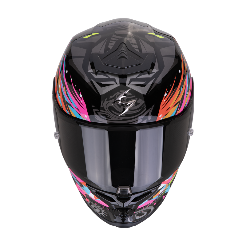 Casco SCORPION EXO-R1 EVO Air Savage Black-Blue-Pink