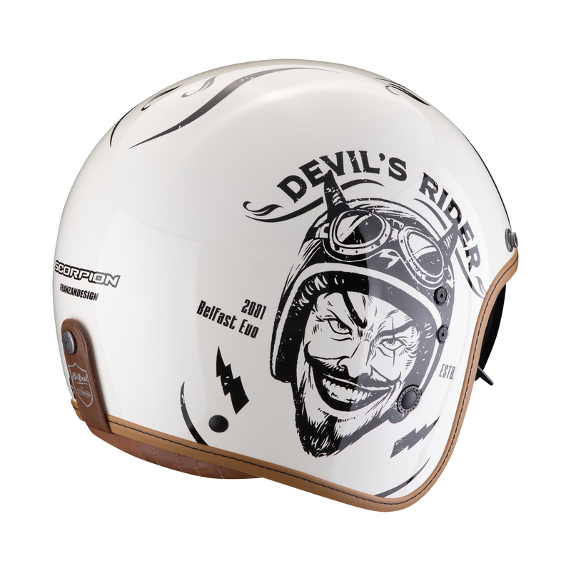 Casco SCORPION BELFAST EVO Romeo Cream-Black