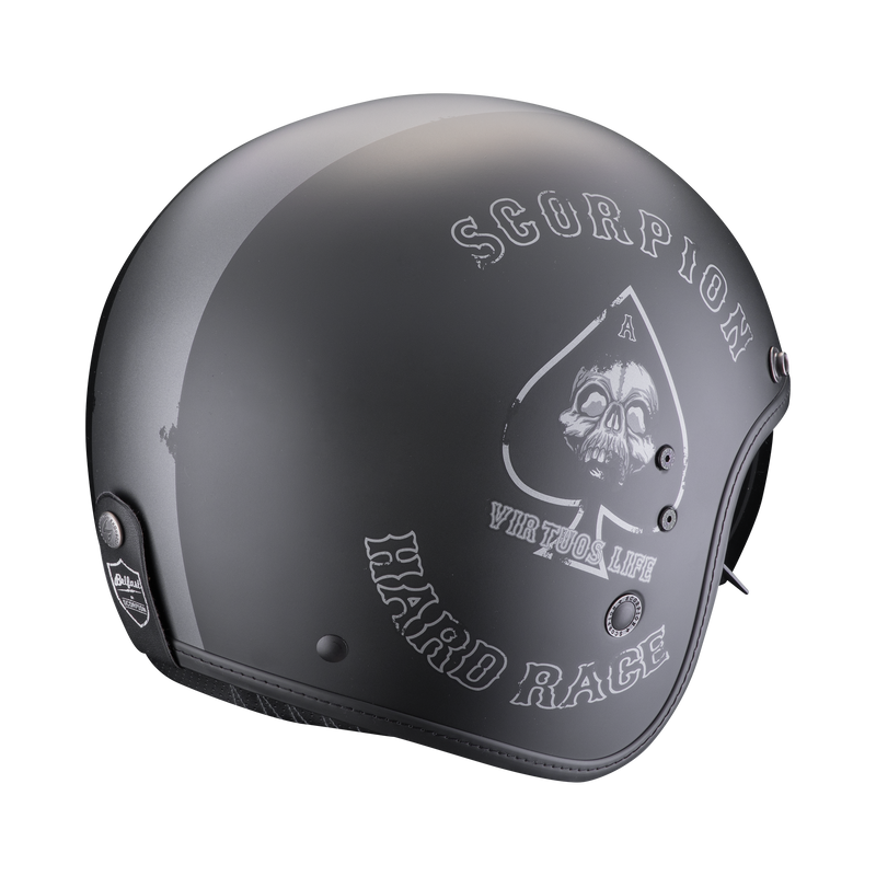 Casco SCORPION BELFAST EVO Spade Matt Black-Silver