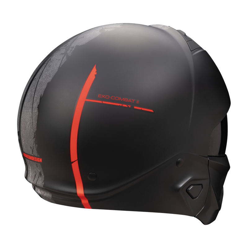 Casco SCORPION EXO-COMBAT II Lord Matt Black-Red