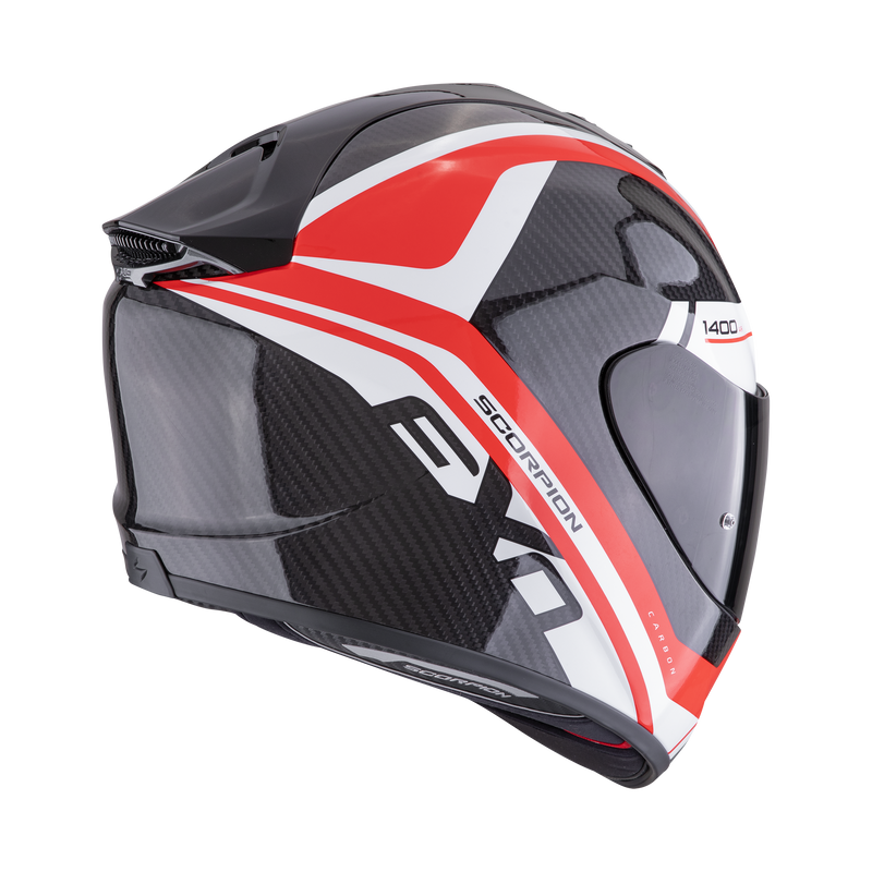 Casco SCORPION EXO-1400 EVO II Carbon Air Enko Black-Red-White