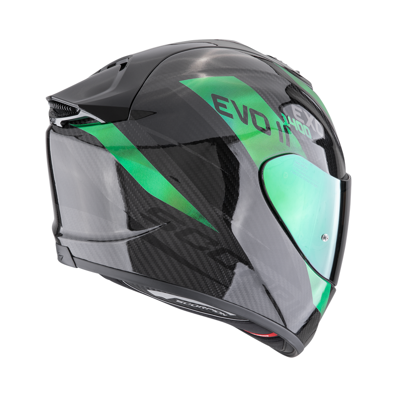 Casco SCORPION EXO-1400 EVO II Carbon Air Platted Black-Green