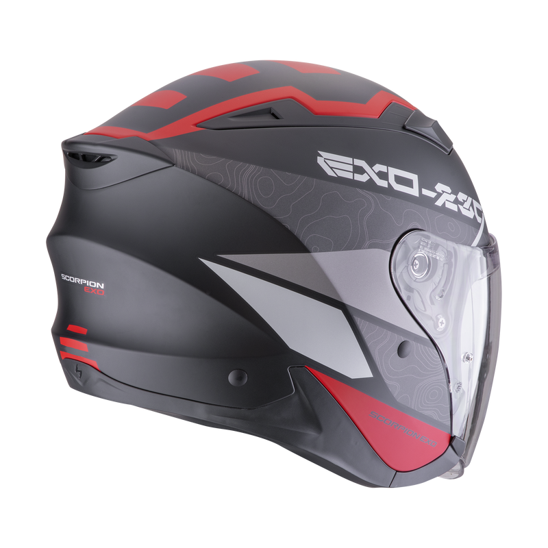 Casco SCORPION EXO-230 Band Matt Black-Red-Silver