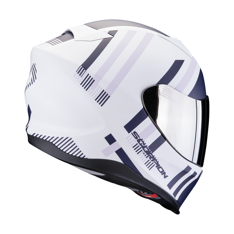 Casco SCORPION EXO-520 EVO Air Banshee Matt White-Blue-Purple