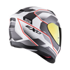 Casco SCORPION EXO-520 EVO Air Lena Matt White-Silver-Red